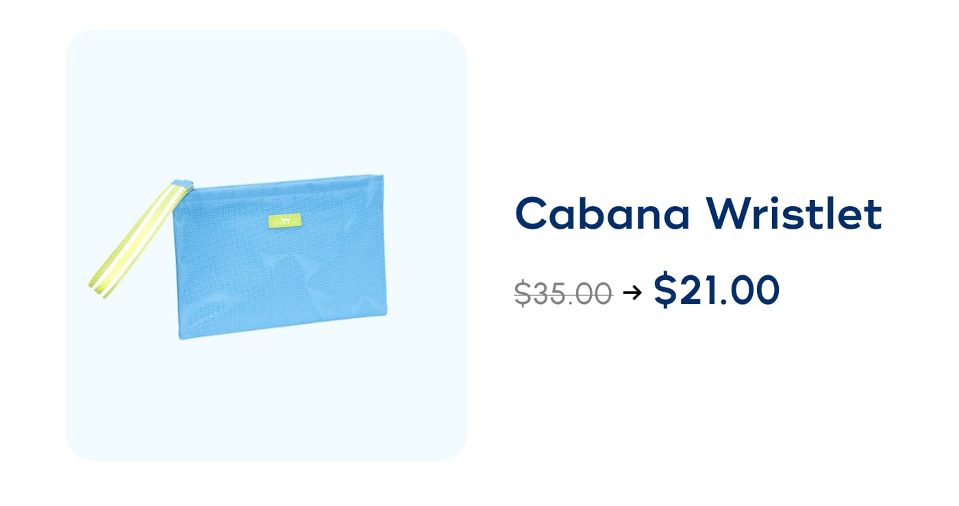 Cabana Wristlet. $35.00 -> $21.00