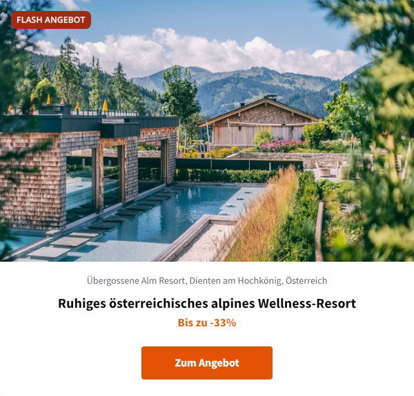 Ruhiges österreichisches alpines Wellness-Resort