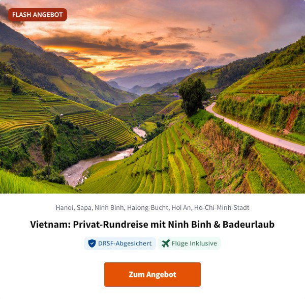 Vietnam: Privat-Rundreise mit Ninh Binh & Badeurlaub