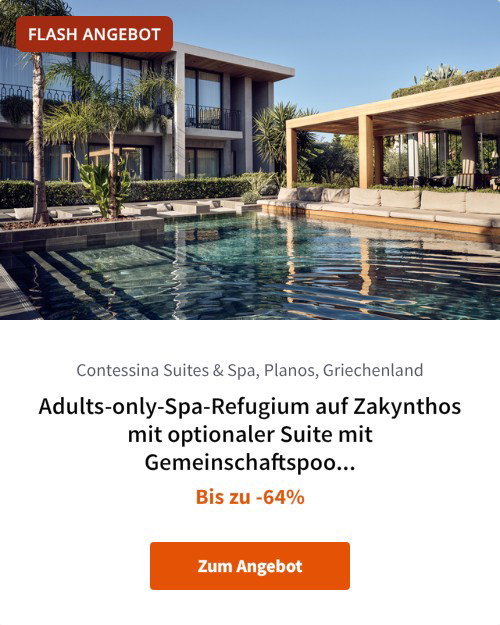 Adults-only-Spa-Refugium auf Zakynthos mit optionaler Suite mit Gemeinschaftspool