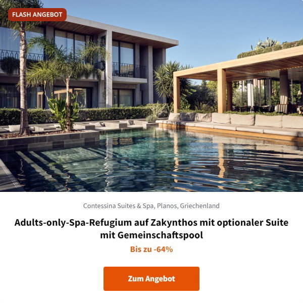 Adults-only-Spa-Refugium auf Zakynthos mit optionaler Suite mit Gemeinschaftspool