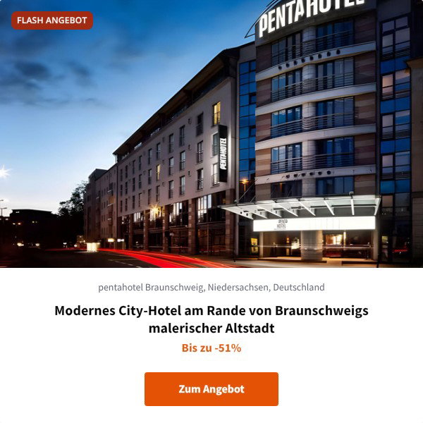 Modernes City-Hotel am Rande von Braunschweigs malerischer Altstadt