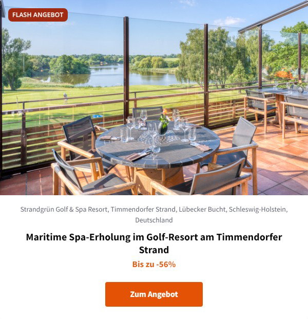 Maritime Spa-Erholung im Golf-Resort am Timmendorfer Strand