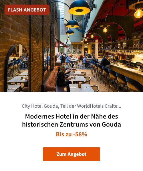 Modernes Hotel in der Nähe des historischen Zentrums von Gouda
