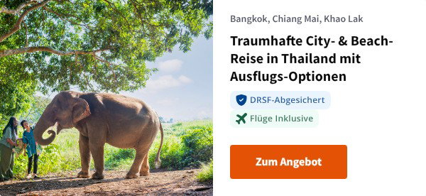 Traumhafte City- & Beach-Reise in Thailand mit Ausflugs-Optionen