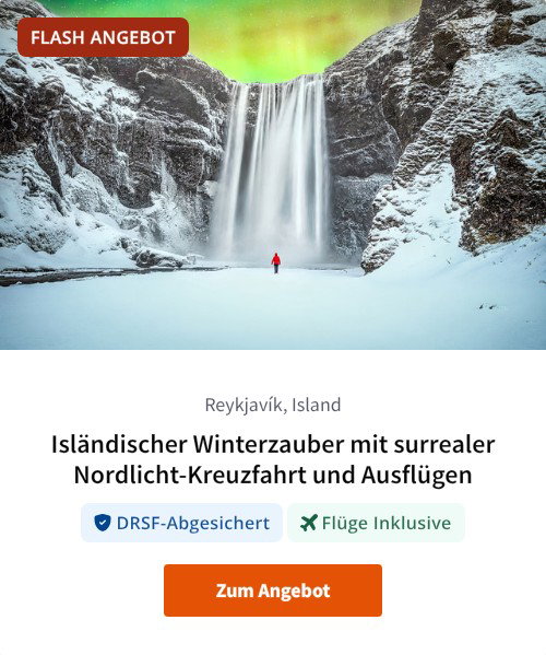 Isländischer Winterzauber mit surrealer Nordlicht-Kreuzfahrt und Ausflügen