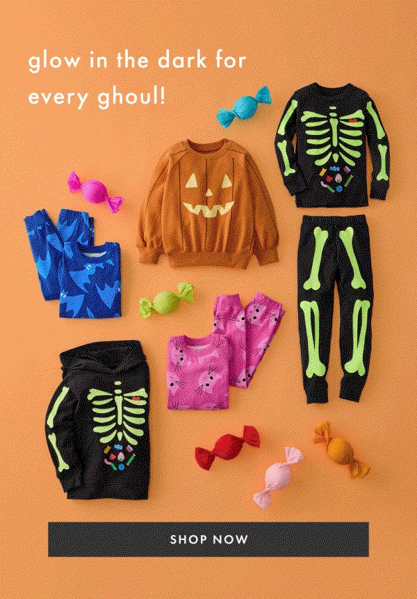 glow in the dark for every ghoul! SHOP NOW