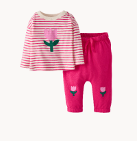Baby Long Sleeve T-Shirt & French Terry Pants Set