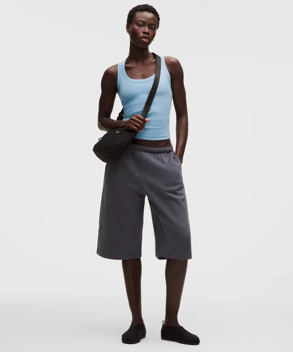Little Ribbed Scoop-Neck Tank Top