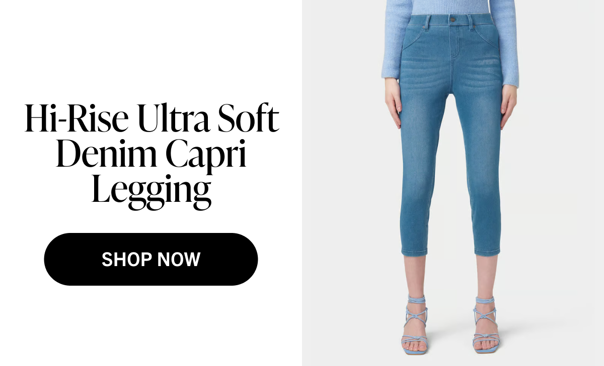 Hi-Rise Ultra Soft Denim Capri Legging