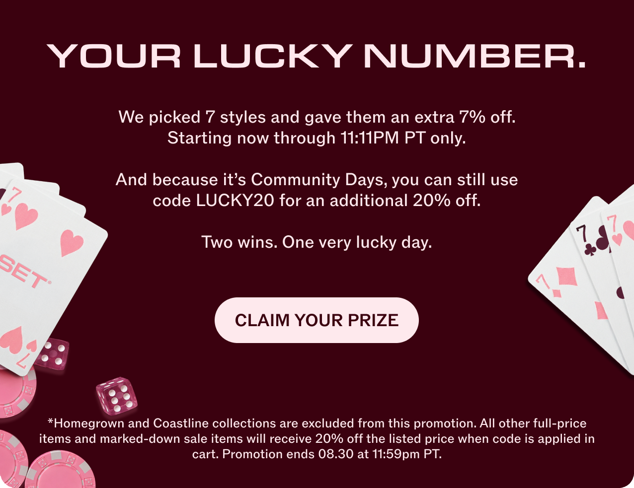 CLAIM YOUR PRIZE