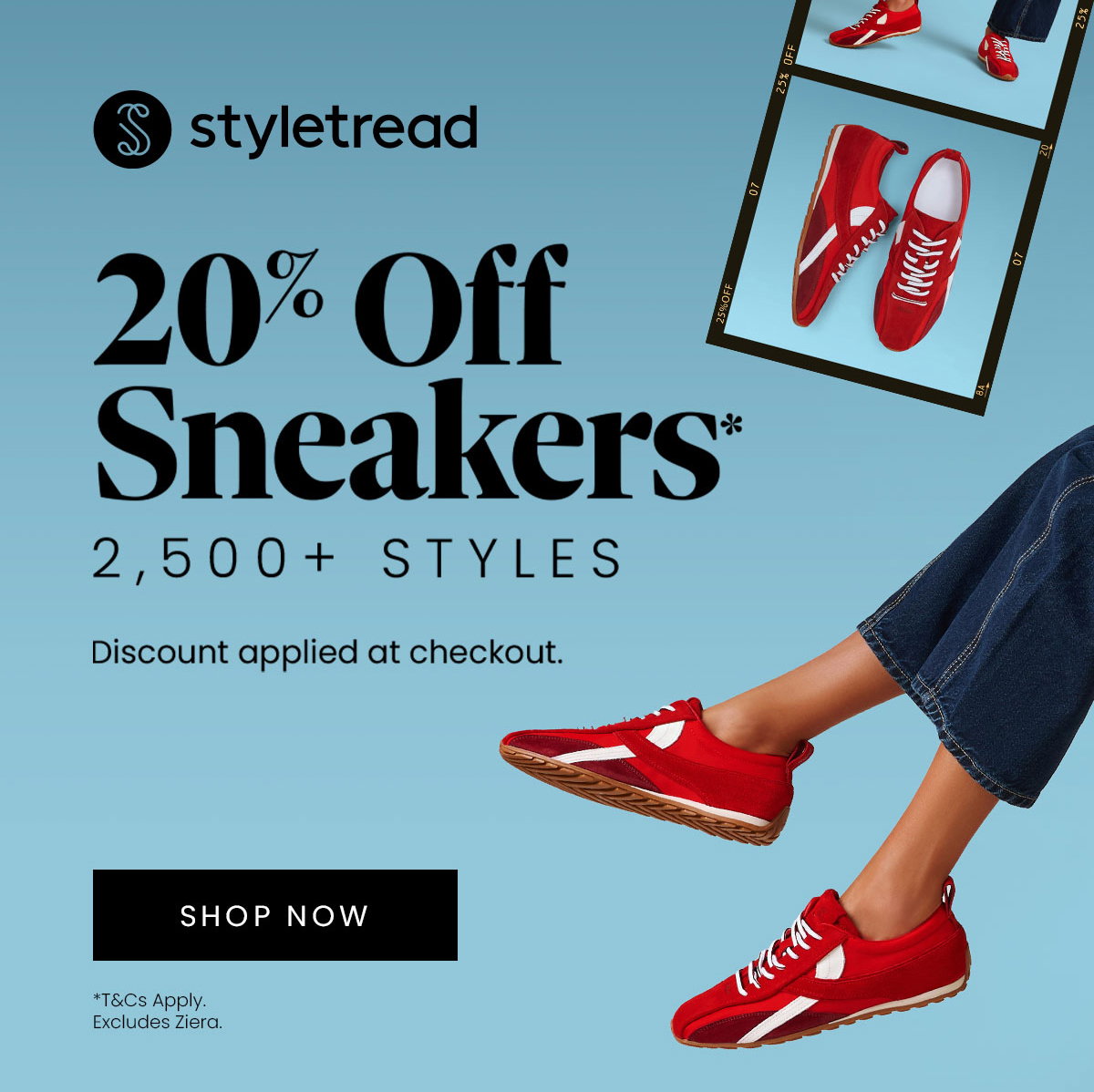20% OFF SNEAKERS