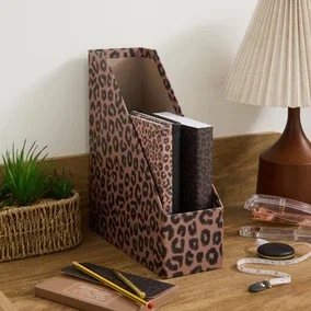 Leopard Print Magazine File
