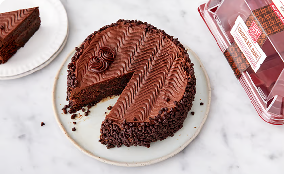 Pastel de chocolate de la panadería