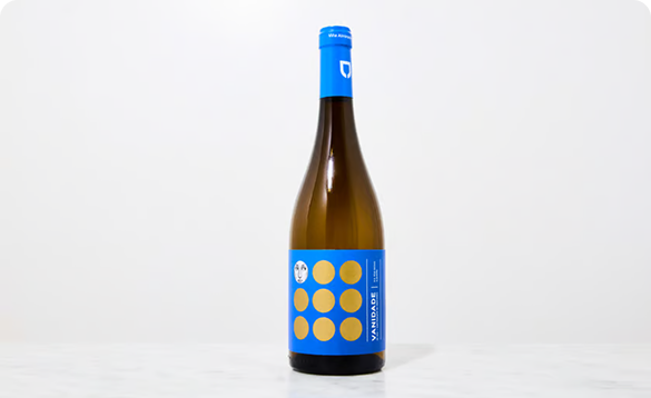 Botella de vino Albariño