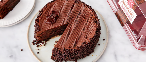 Pastel de chocolate de la panadería