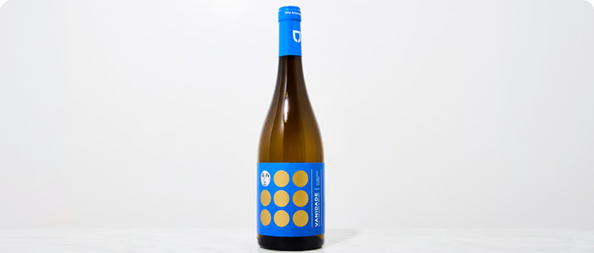 Botella de vino Albariño
