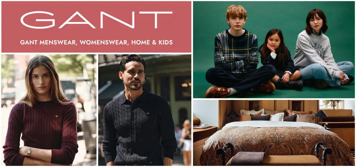 New In Styles! GANT Menswear, Womenwear, Homeware, Kidswear