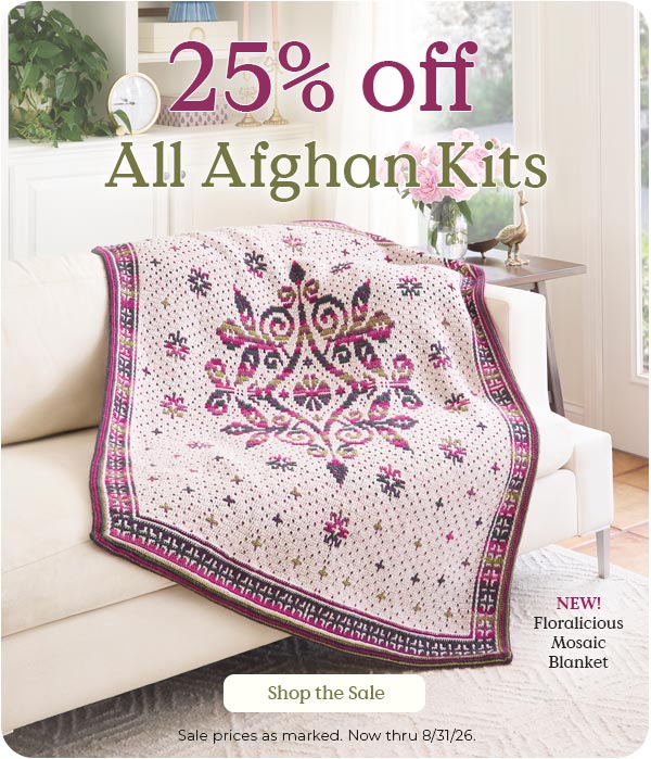 25% Off Afghan Kits