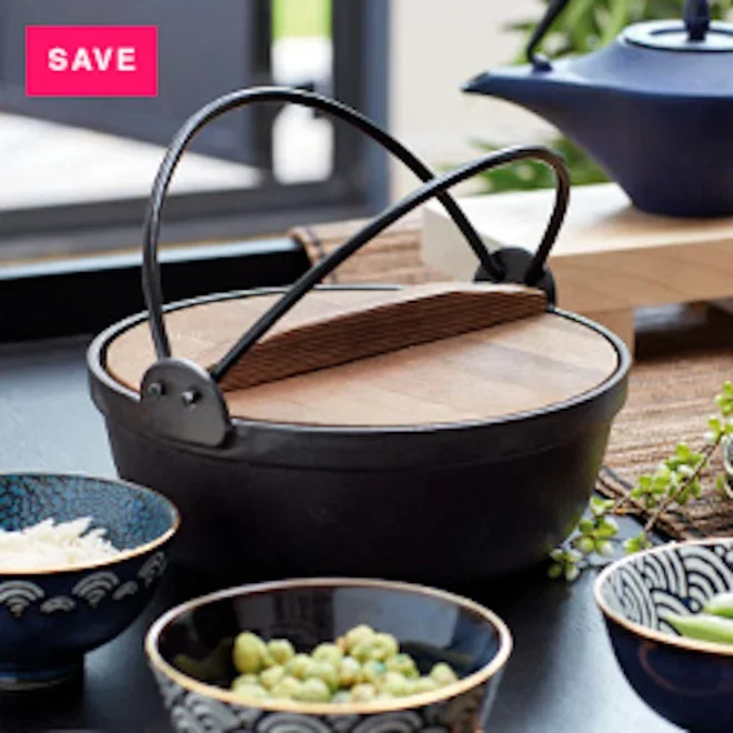 KitchenCraft World of Flavours Japanese Cast Iron Cooking Pot, 1.5L