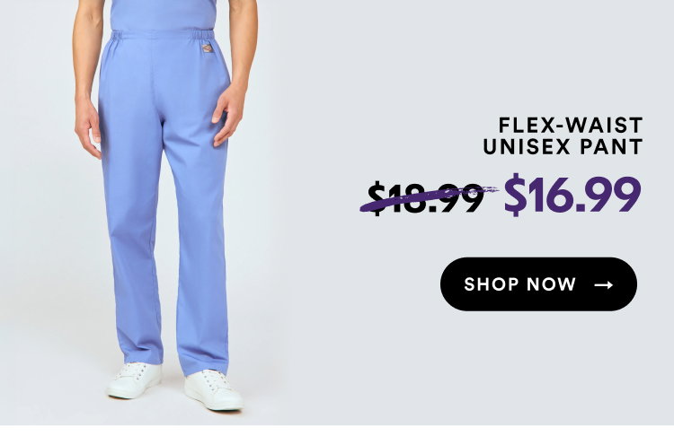 Flex-Waist Unisex Pant | $16.99 | Shop Now