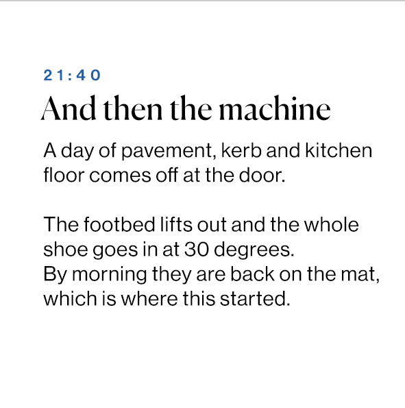 And then the machine