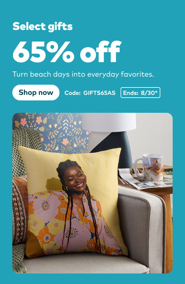 65% off select gifts. Code: GIFTS65AS. Ends: 8/30, see site for details. Shop now.