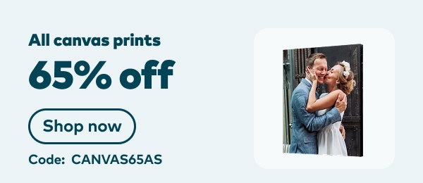 65% off canvas. Code: CANVAS65AS. Shop now.
