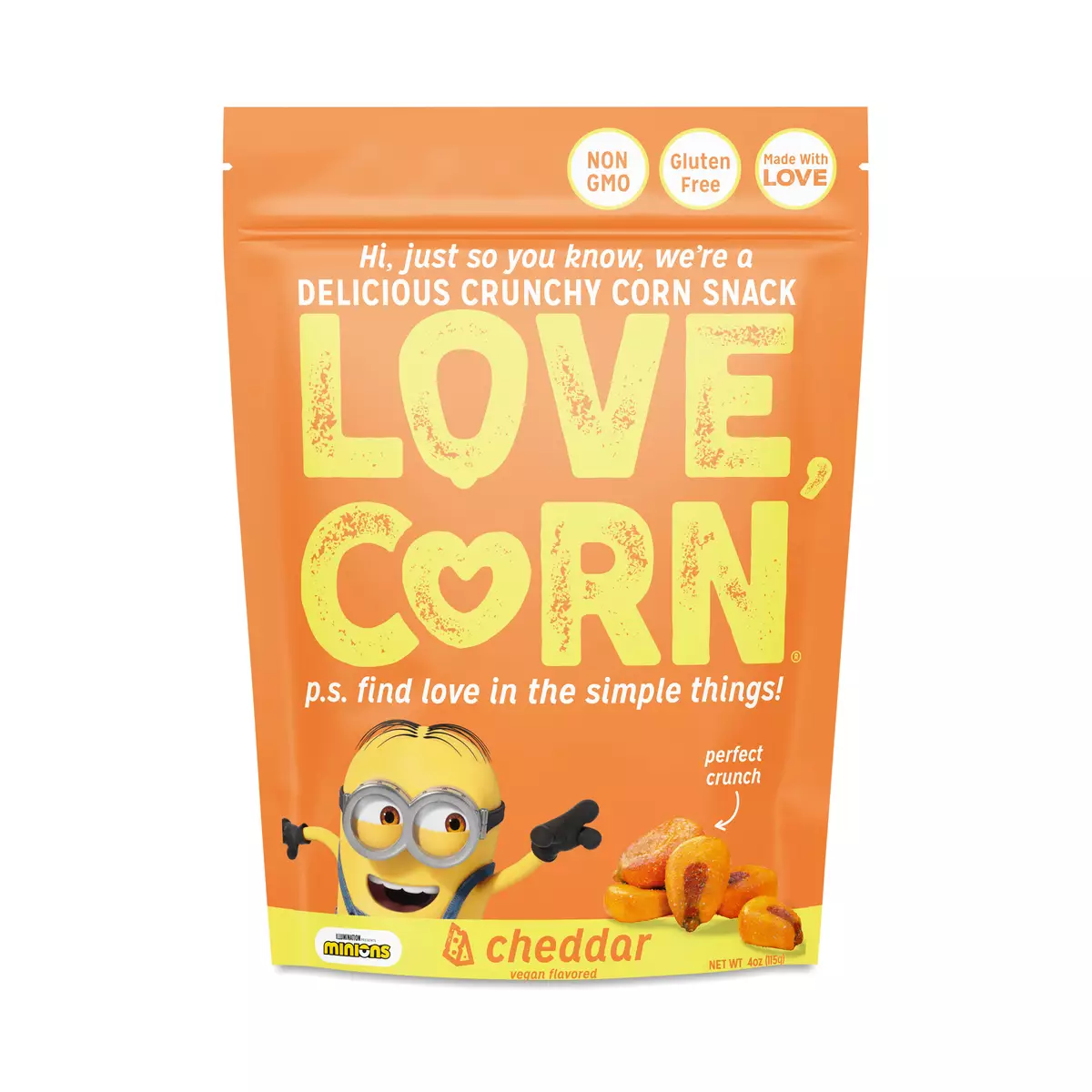 Love Corn Roasted Corn Snack, Cheddar