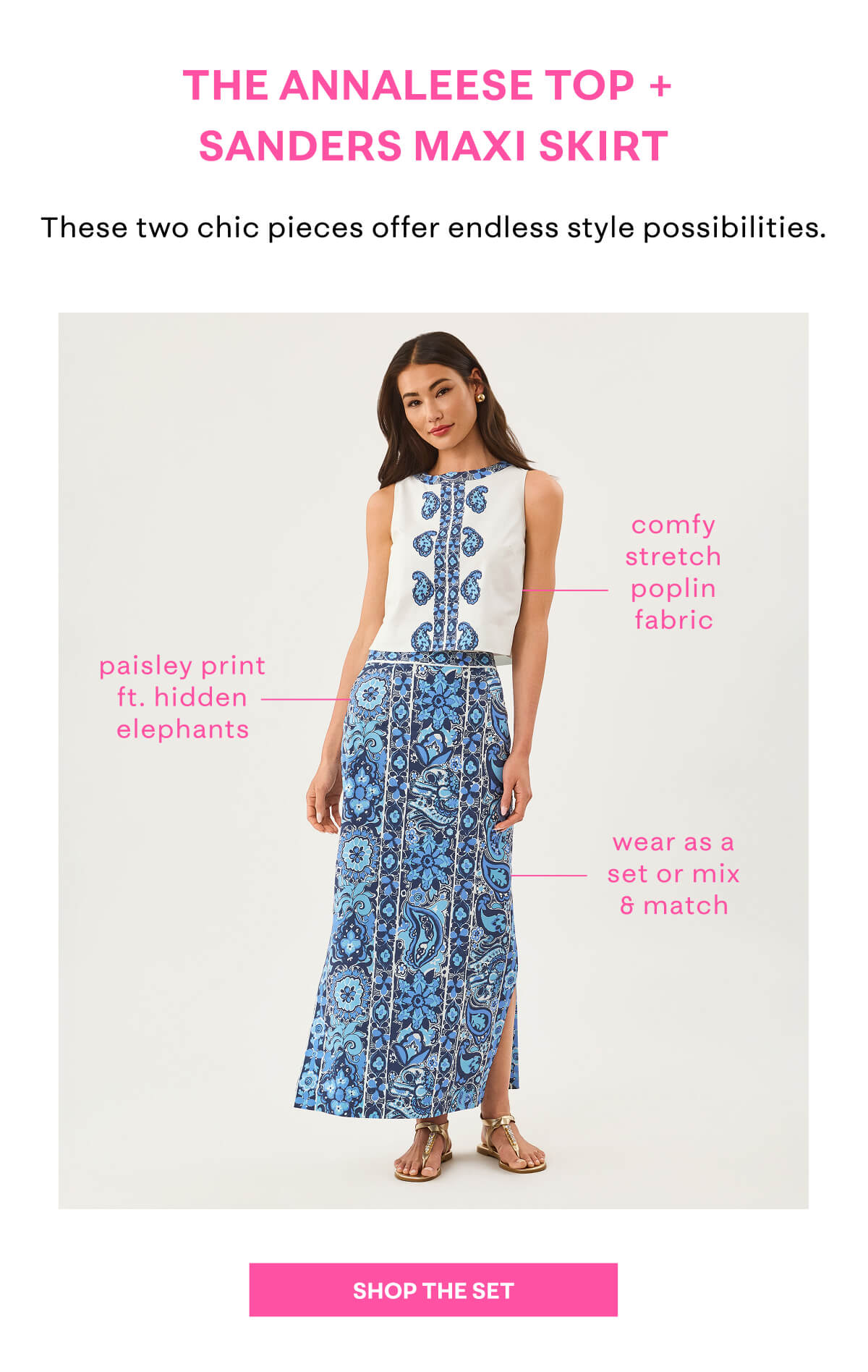The Annaleese Top + Sanders Maxi Skirt
