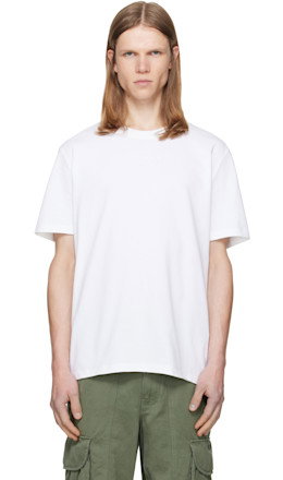 White Embroidered 'Balmain Paris' T-shirt - BALMAIN