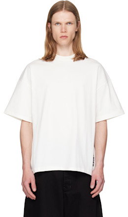 White Crew-Neck T-shirt - Jil Sander