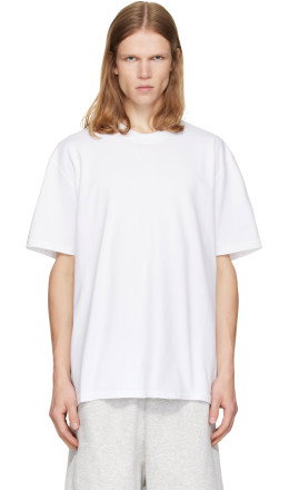 White Heavyweight Cotton Relaxed T-shirt - SKIMS