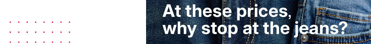 starting at $17.59 jeans