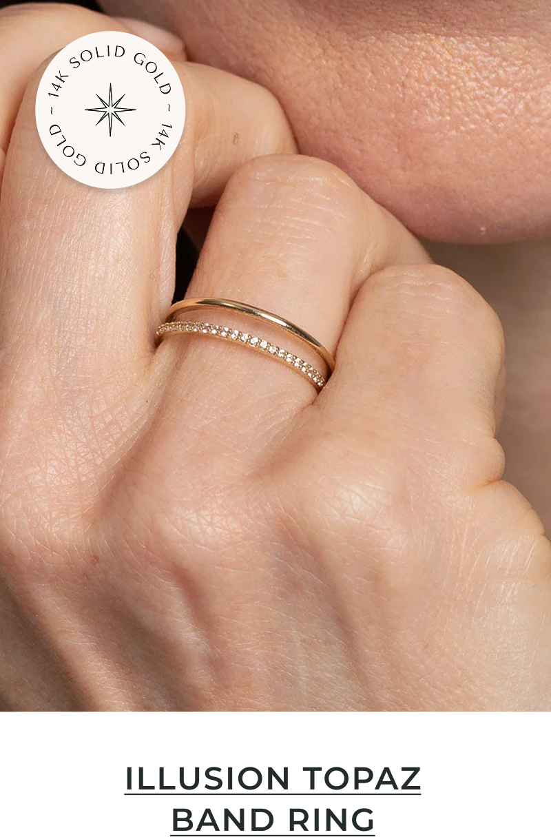 ILLUSION TOPAZ BAND RING