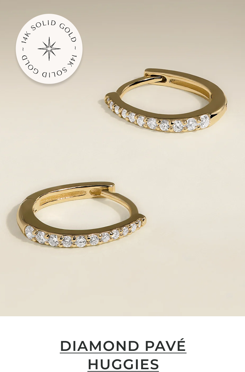 DIAMOND PAVÉ HUGGIES