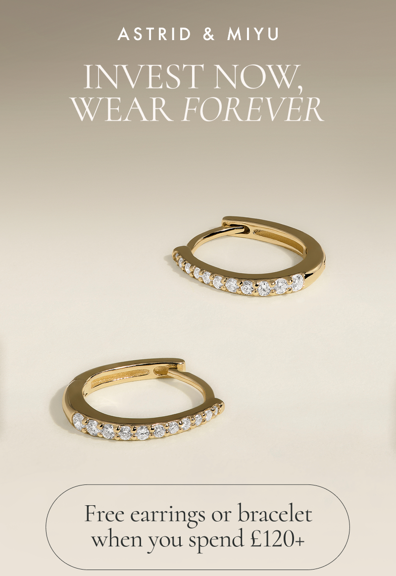 Free earrings or bracelet when you spend £120+
