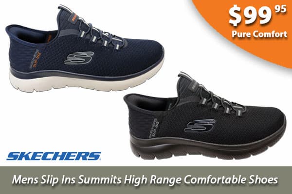 Skechers Mens Slip Ins Summits High Range Comfortable Shoes