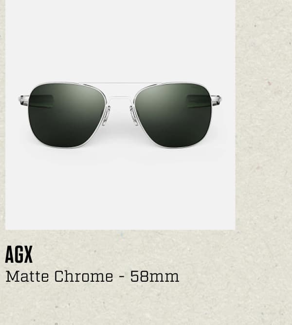 Aviator - Matte Chrome & AGX