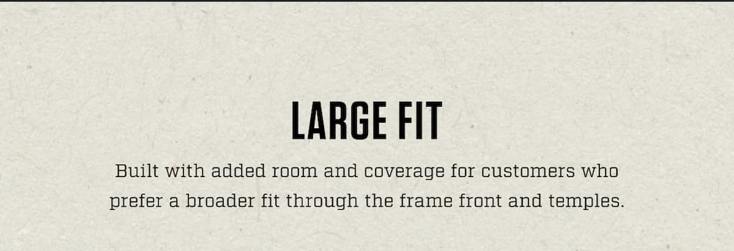 Large Fit Frames