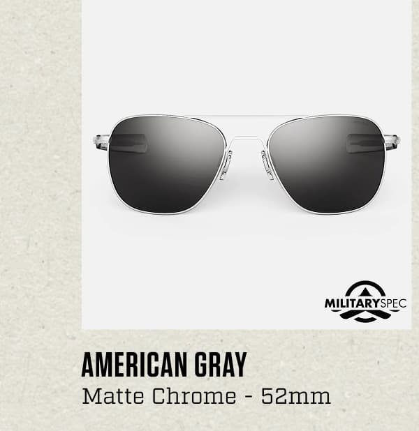Aviator - Military Special Edition - Matte Chrome