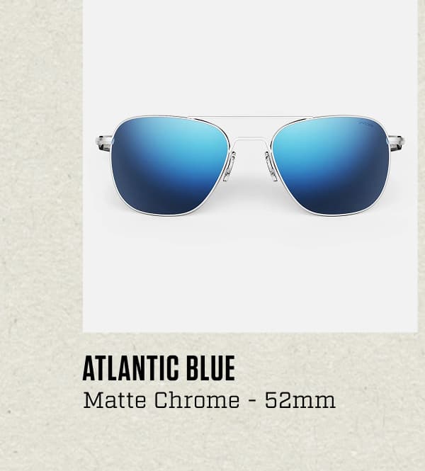 Aviator - Matte Chrome & Atlantic Blue