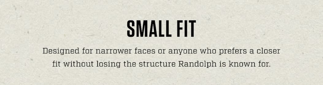 Randolph Aviator sunglasses shown across Small, Medium, Large, and XL sizes, with product examples and customer fit guidance.
