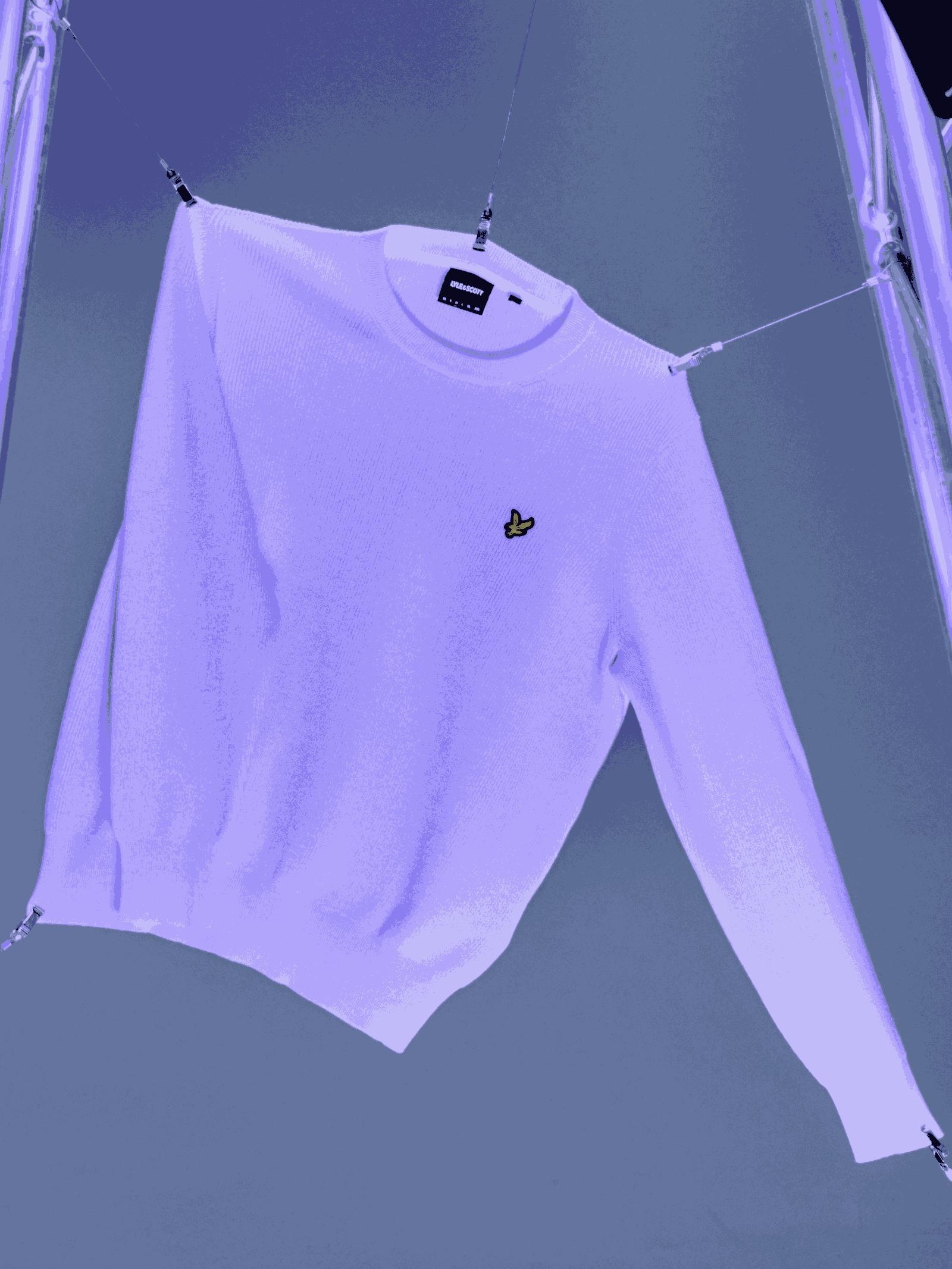 UV Reactive Relaxed Crew Neck Jumper
