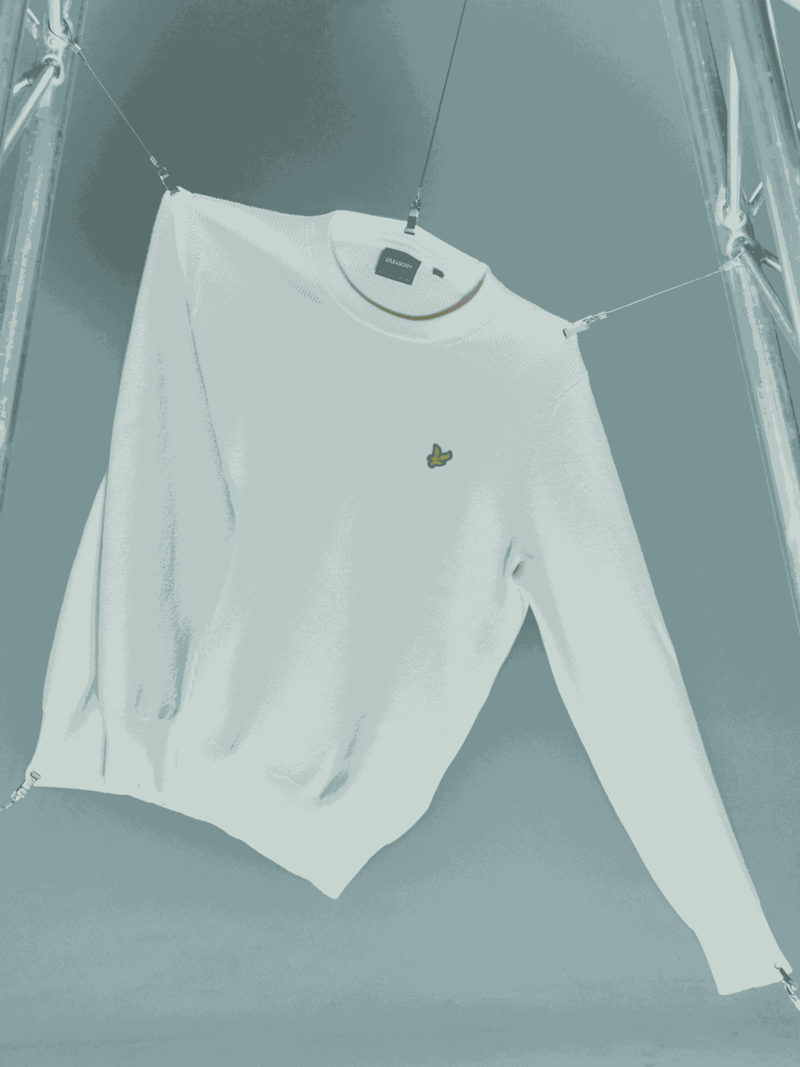 UV Reactive Relaxed Crew Neck Jumper