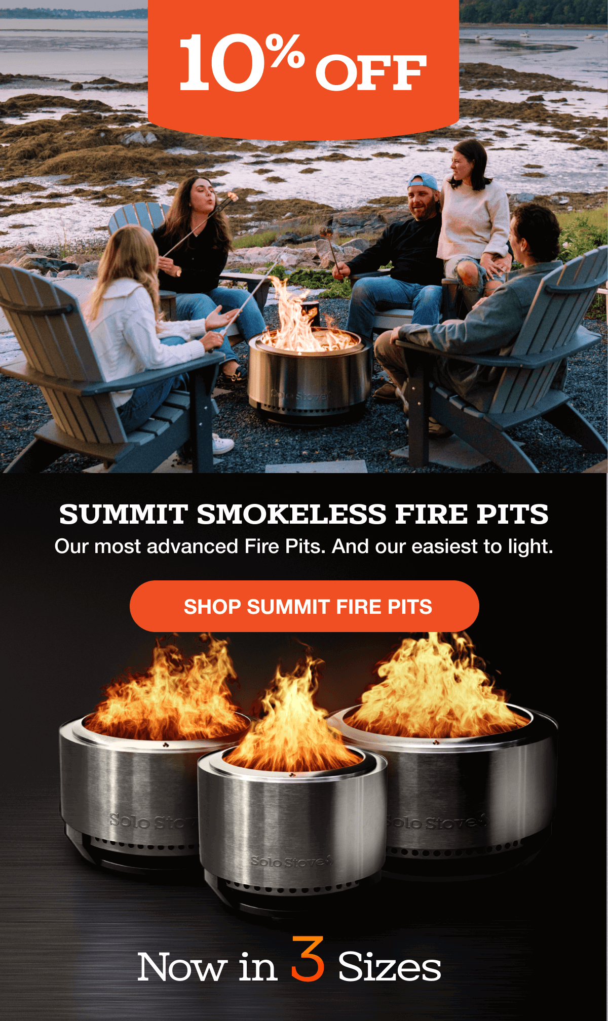 10% Off Summit Smokeless Fire Pit Series