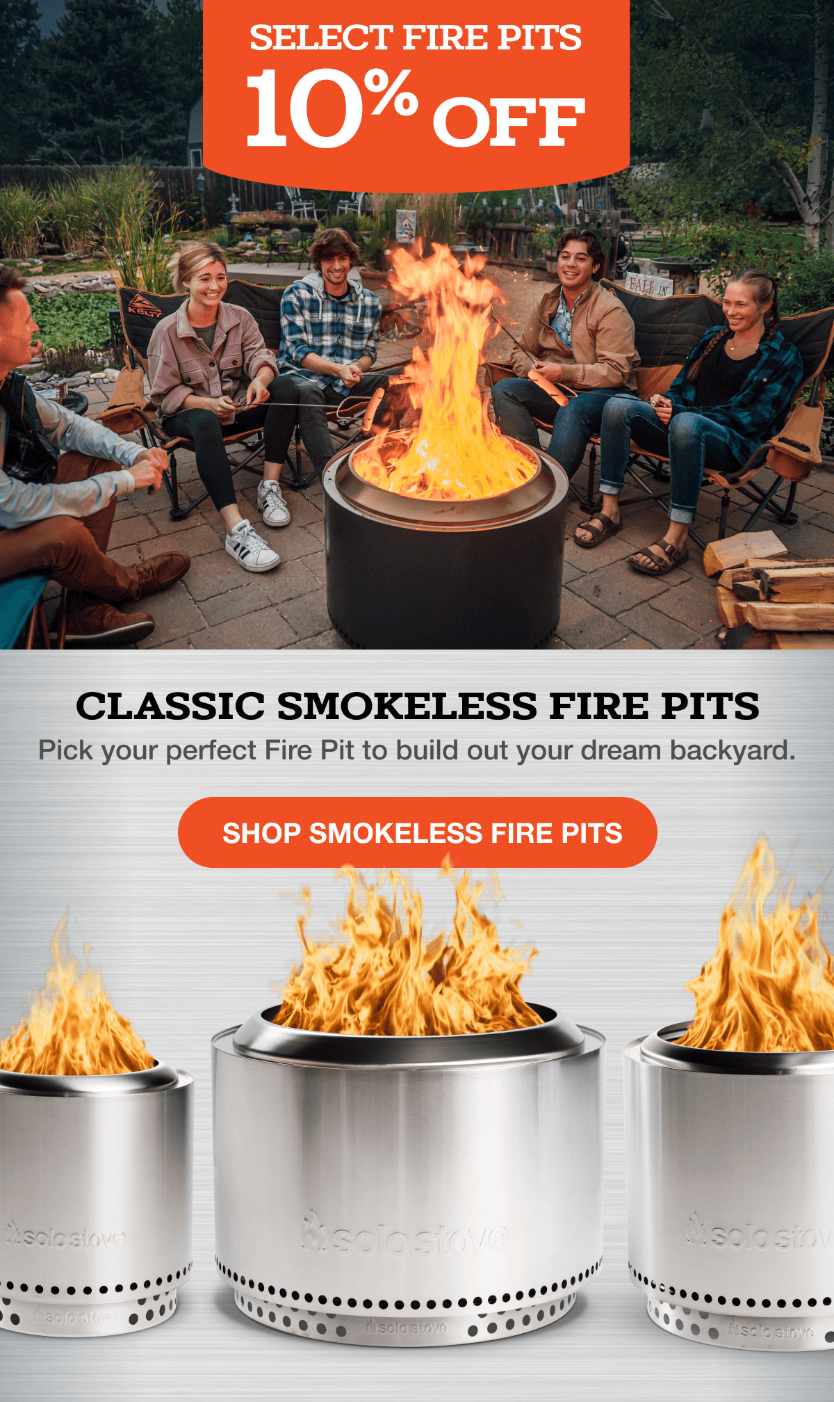 10% Off Smokeless Backyard Fire Pits