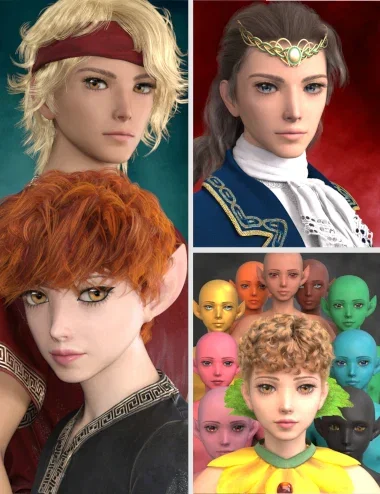 TT Kuon and TT Kuon Elf for Genesis 9 Character Bundle