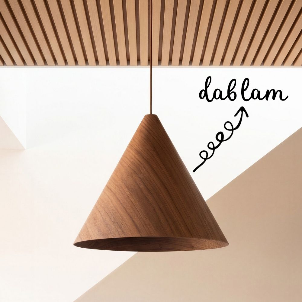 regular dablam pendant in dark walnut