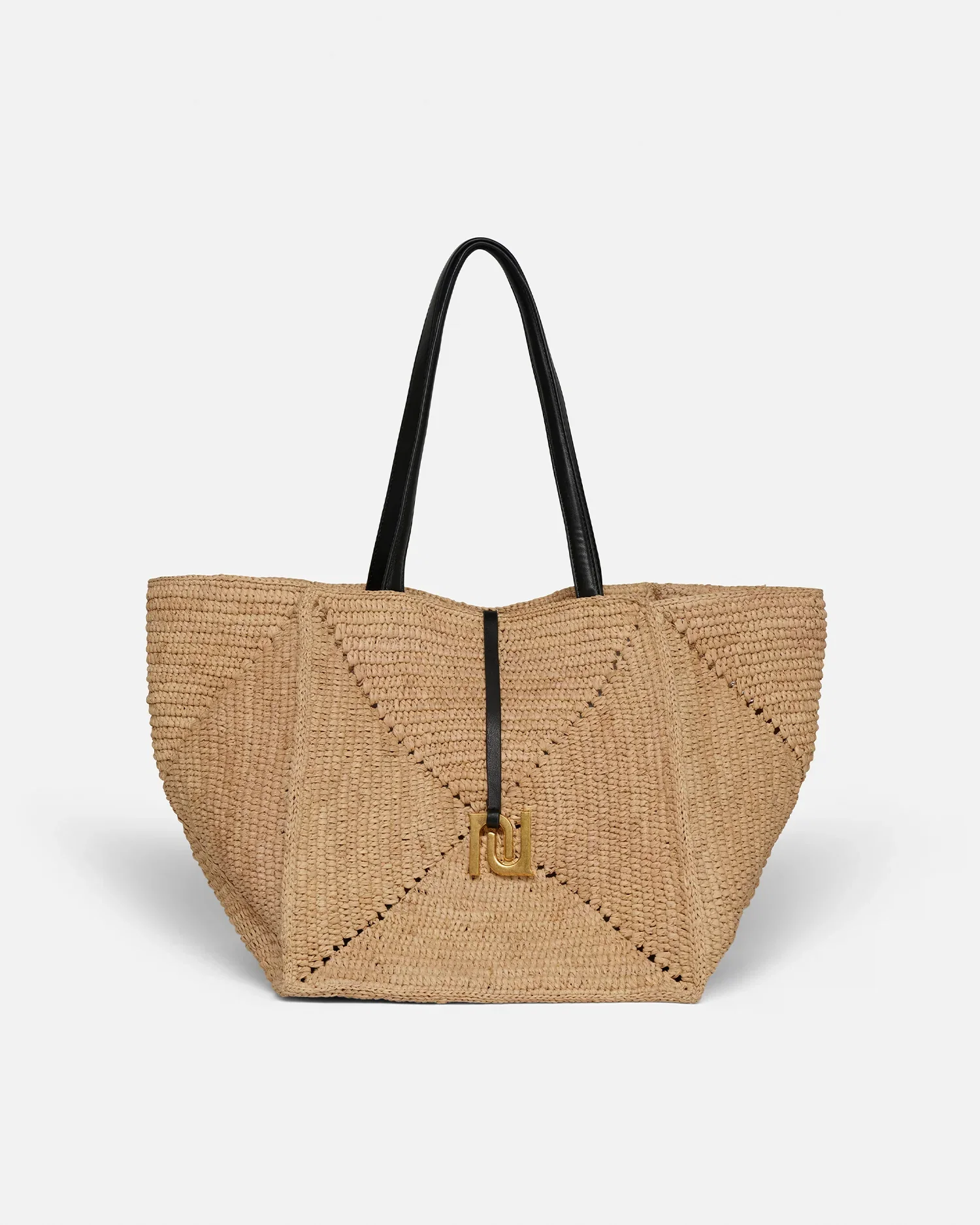 Image of Origami Tote - Raffia charm tote